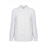 NO. 1 BY OX Shirt w long sleeves flair cuffs Skjorter Hvid