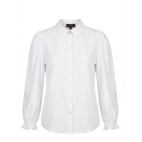 NO. 1 BY OX Shirt w long sleeves flair cuffs Skjorter Hvid