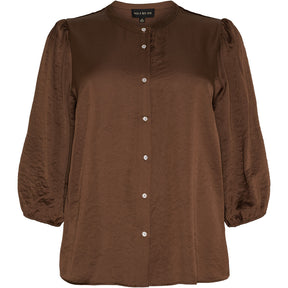 NO. 1 BY OX Shirt w puff and 3/4 sleeves Bluser Brown Stone