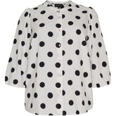 NO. 1 BY OX Shirt w puff and 3/4 sleeves Skjorter Sort