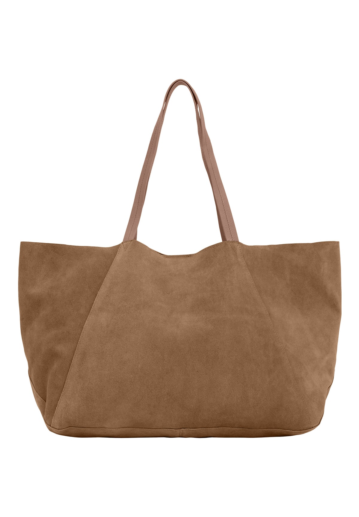 BTFCPH Shopper i ruskind Tasker Nude Brown w. Silver acc.