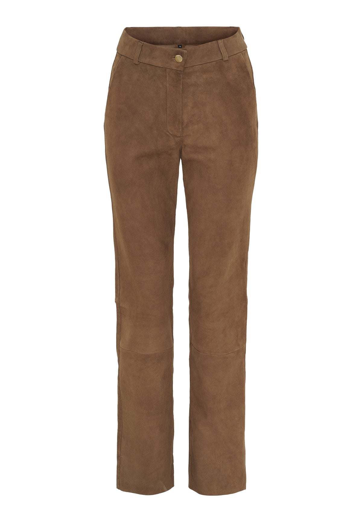 NOTYZ Skindbuks med lige ben Bukser Hazelnut w. Light Gold acc.