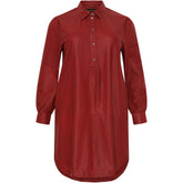 NO. 1 BY OX Skindkjole - KOLLEKTIONSSALG Kjoler Brun