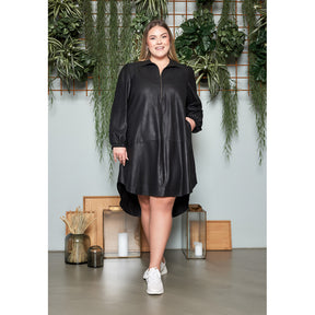 NO. 1 BY OX Skindkjole - KOLLEKTIONSSALG Kjoler Sort