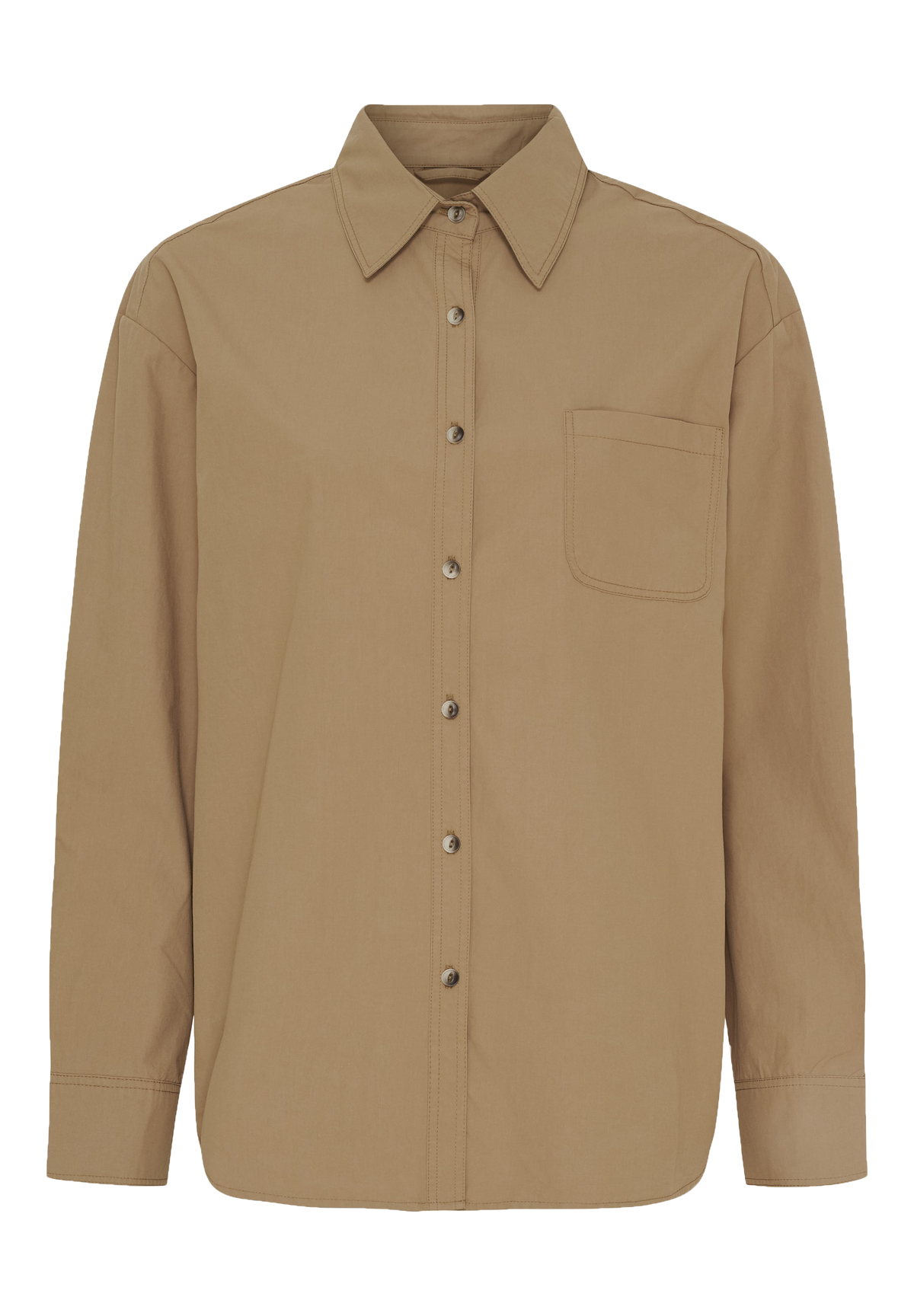 NOTYZ Skjorte i 100% bomuld Skjorter Beige