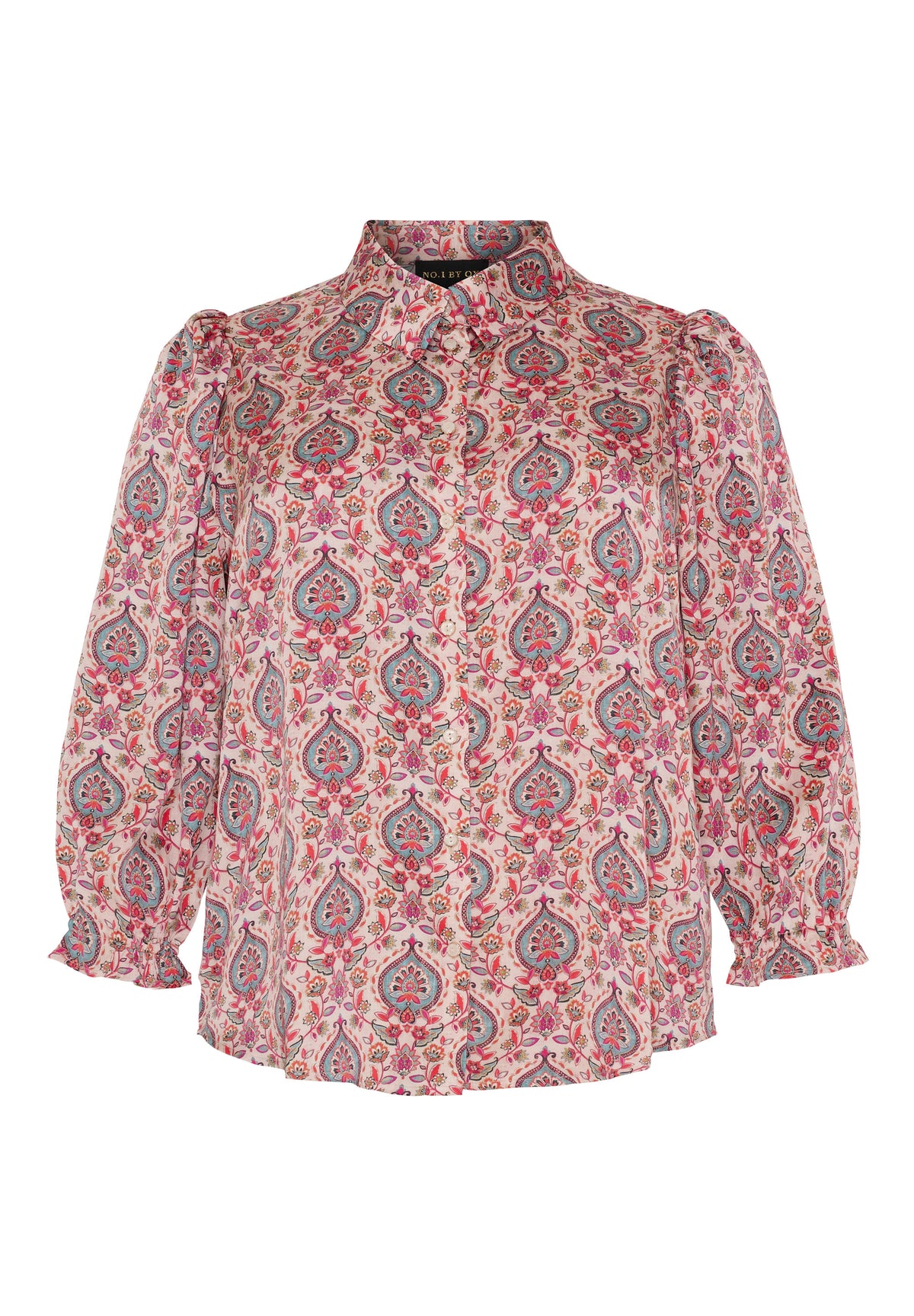NO. 1 BY OX Skjorte med 3/4 ærmer Skjorter Pink paisley print