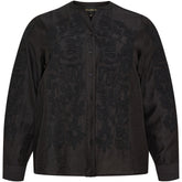 NO. 1 BY OX Skjorte med broderi detaljer Skjorter Sort