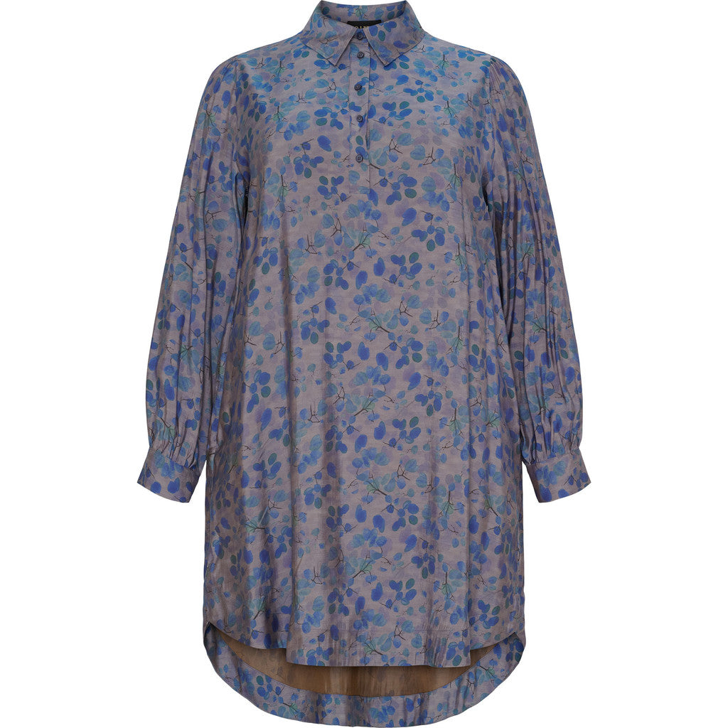 NO. 1 BY OX Skjortekjole i smukke nuancer Kjoler Lavender w Blue/Green petals