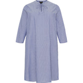 NO. 1 BY OX Stribet kjole Kjoler Denim blue pinstripes