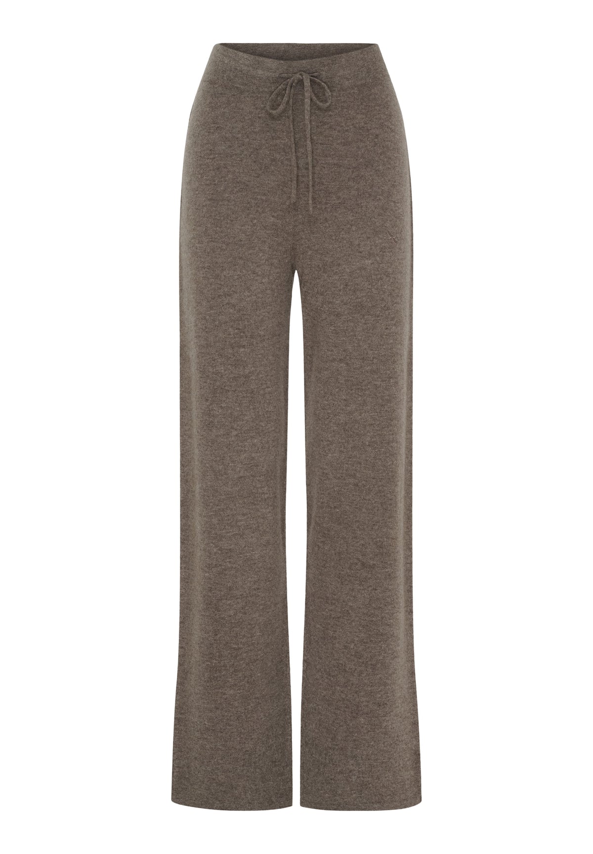 BTFCPH Strikkede bukser i luksuriøs cashmere blanding Bukser Ash Brown Melange