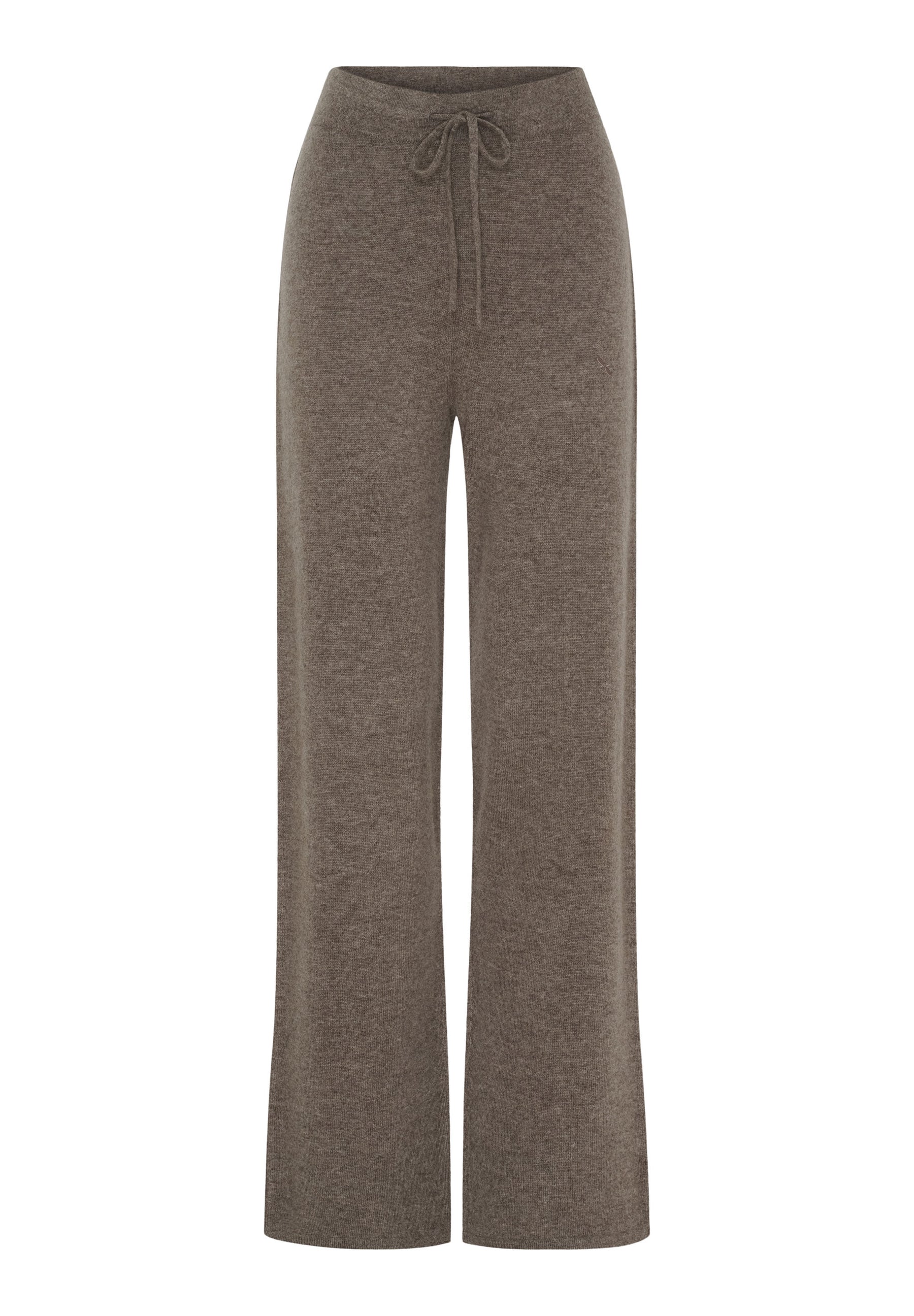 BTFCPH Strikkede bukser i luksuriøs cashmere blanding Bukser Ash Brown Melange