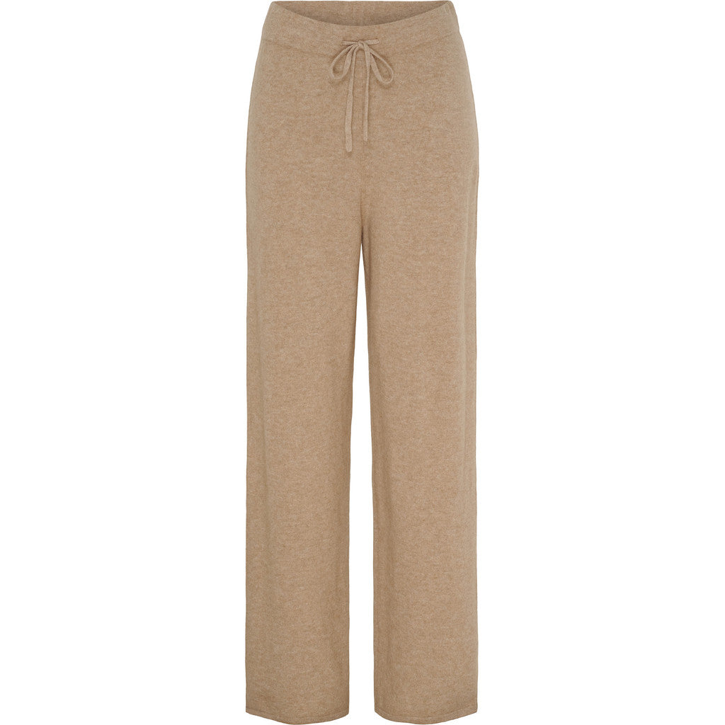 BTFCPH Strikkede bukser i luksuriøs cashmere blanding Bukser Light Camel Melange