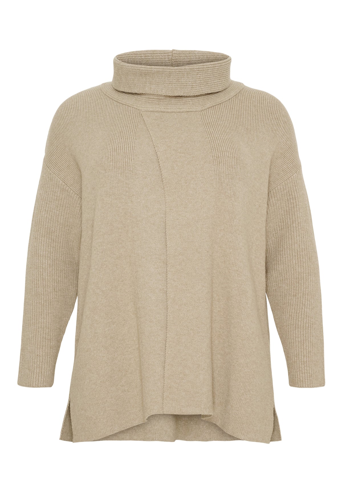 NO. 1 BY OX Strikket poncho Frakker Beige