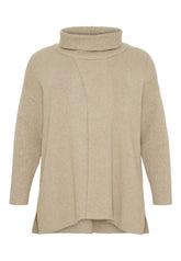 NO. 1 BY OX Strikket poncho Frakker Beige