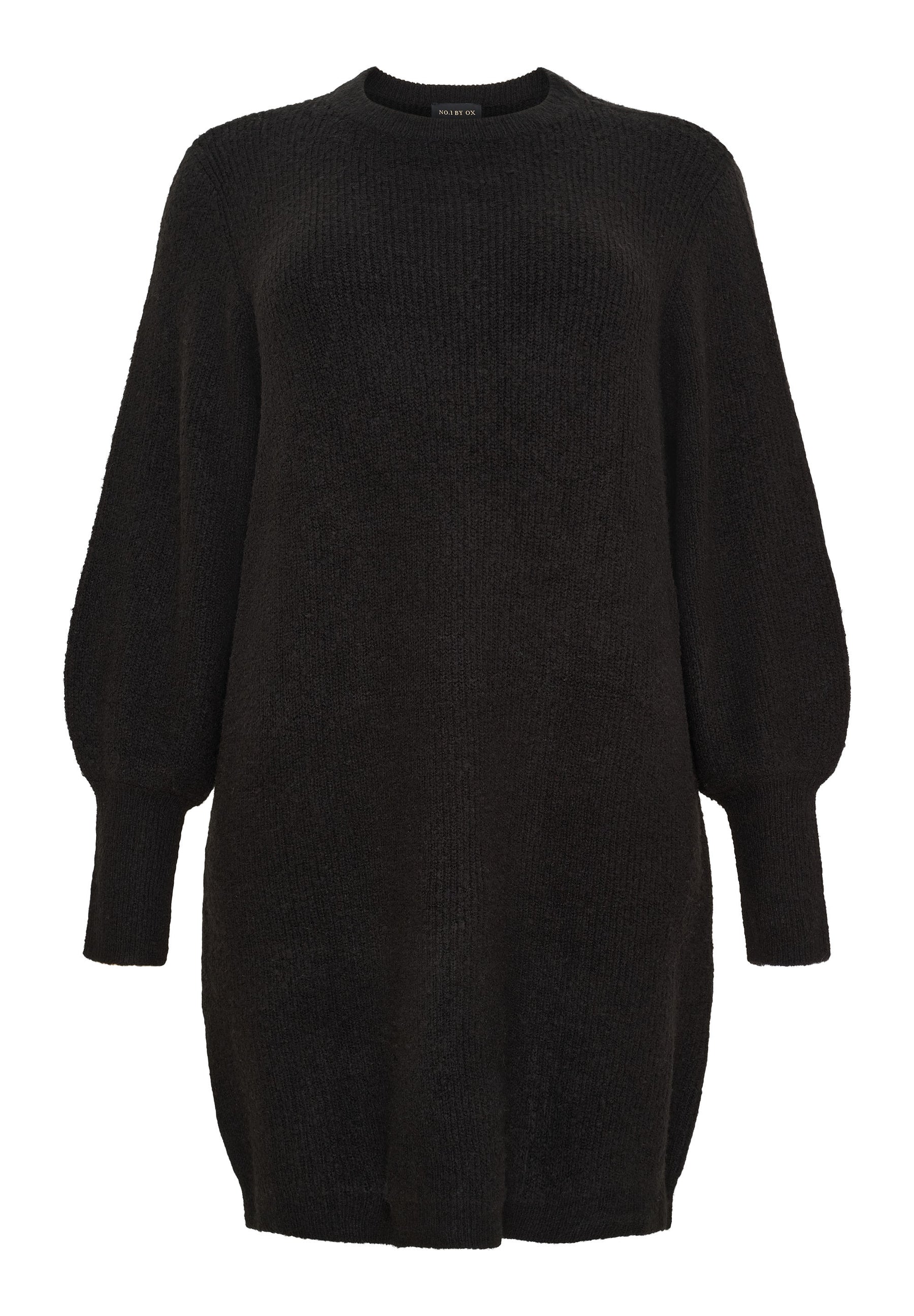 NO. 1 BY OX Strikkjole Kjoler Sort