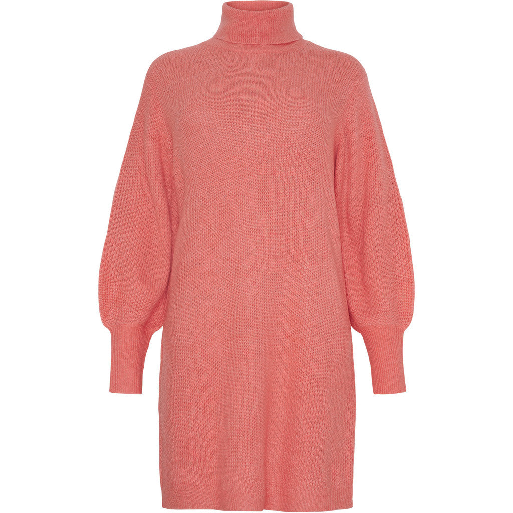 NO. 1 BY OX Strikkjole med rullekrave Kjoler Mermalade Rose
