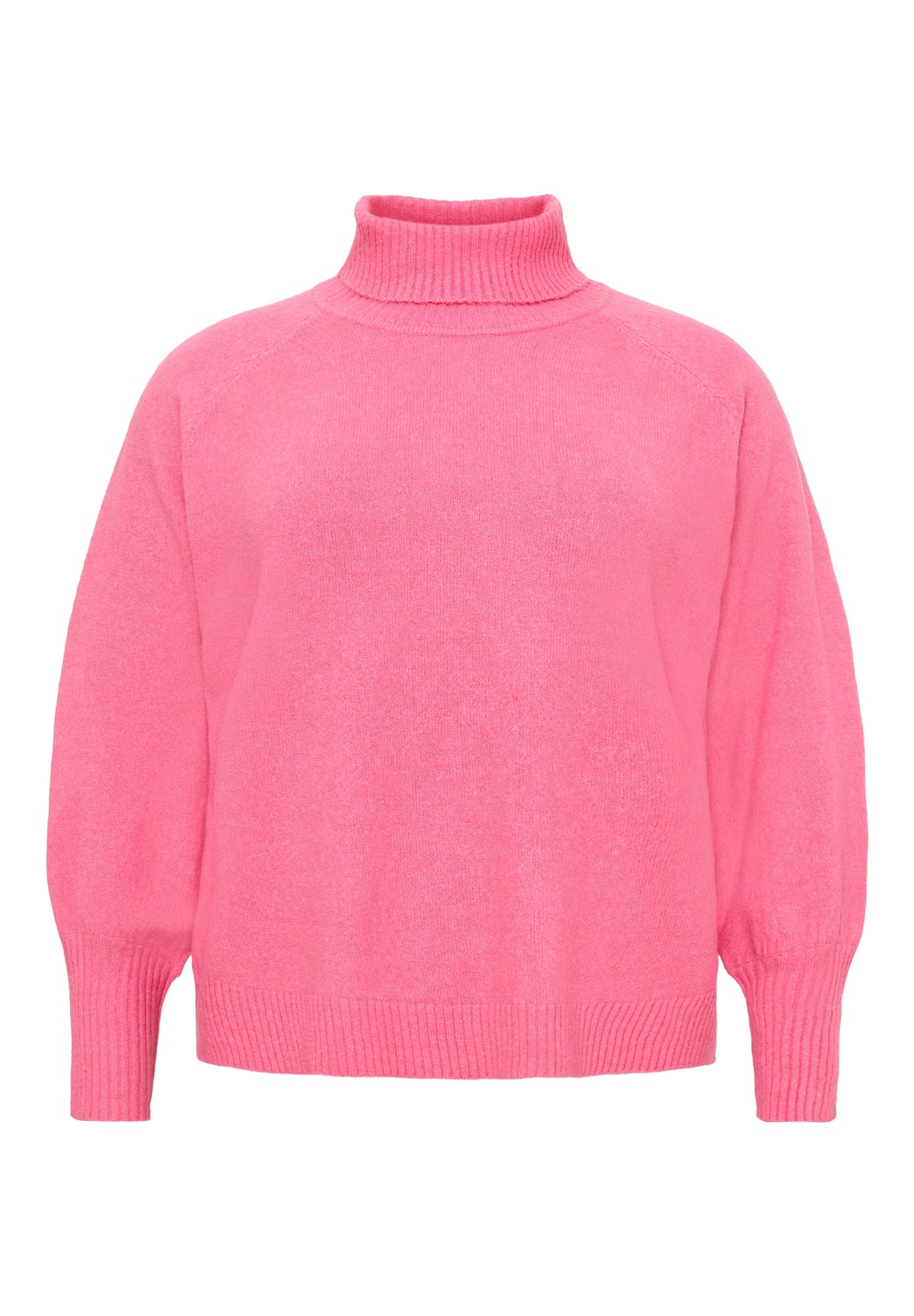 NO. 1 BY OX Strikktrøje med rullekrave Sweaters Rosa