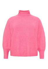 NO. 1 BY OX Strikktrøje med rullekrave Sweaters Rosa