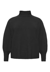 NO. 1 BY OX Stickad Turtleneck-tröja Tröjor Svart