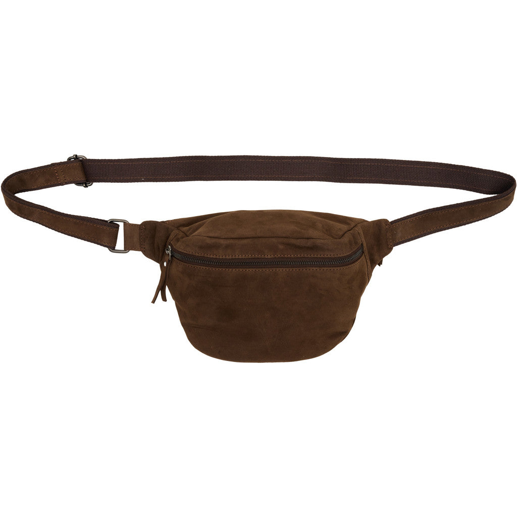 BTFCPH Suede Bumbag w. Zipper Pocket Tasker Brun