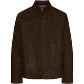 NOTYZ HIM Suede Jacket Jakker Dark Chocolate Brown w Gunmetal acc.