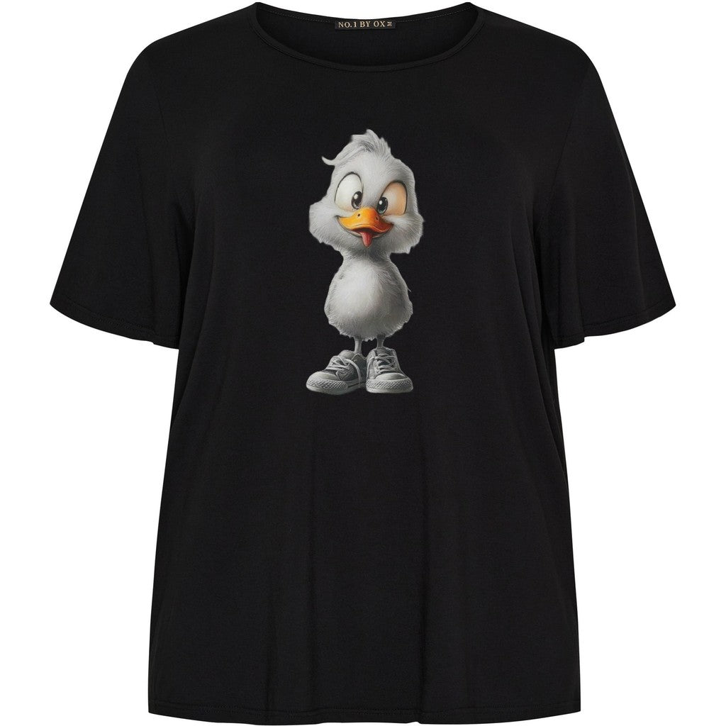 NO. 1 BY OX T-Shirt SS (Duckling) T-shirts Sort
