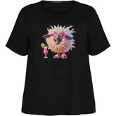 NO. 1 BY OX T-shirt SS (Crazy Lamb) T-shirts Sort