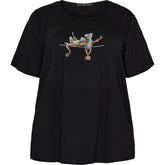 NO. 1 BY OX T-shirt SS (Singing Frogs) T-shirts Sort