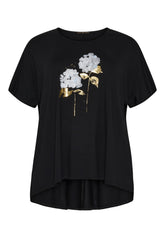 NO. 1 BY OX T-shirt med batwing-ærmer T-shirts Sort
