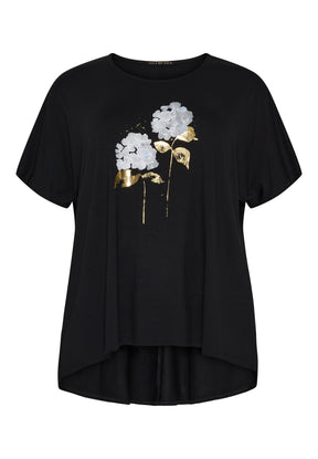 NO. 1 BY OX T-shirt med batwing-ærmer T-shirts Sort