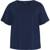 NO. 1 BY OX T-shirt med batwing-ærmer i viskose T-shirts Dark Navy