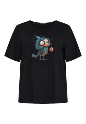 NO. 1 BY OX T-shirt med print T-shirts Sort