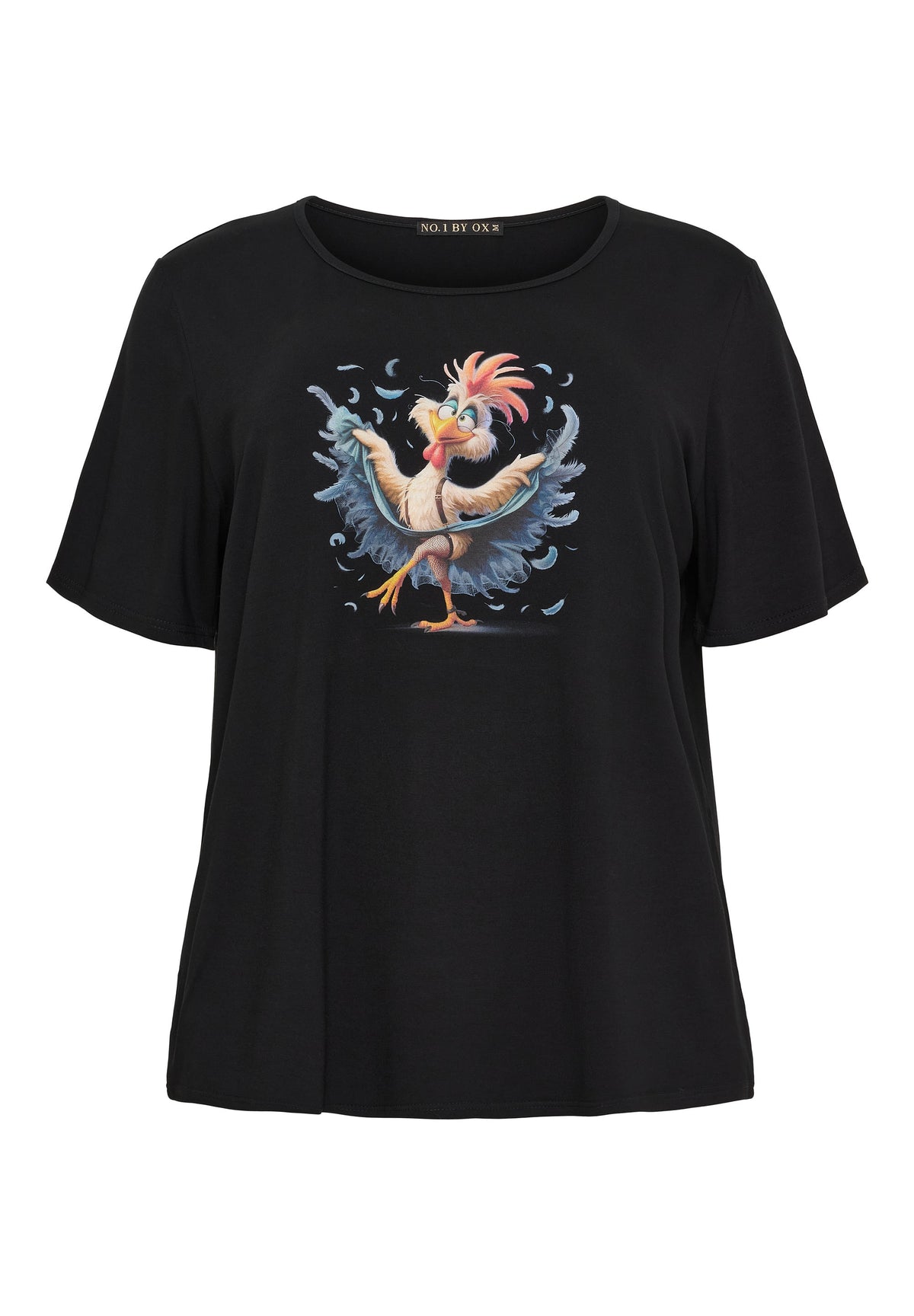 NO. 1 BY OX T-shirt med print T-shirts Sort