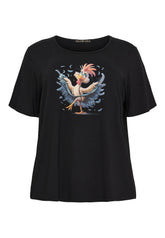 NO. 1 BY OX T-shirt med print T-shirts Sort