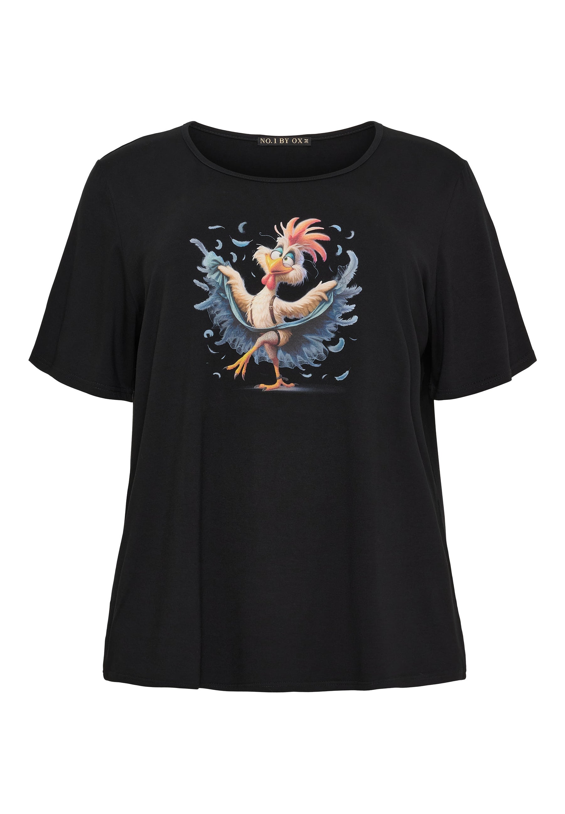 NO. 1 BY OX T-shirt med print T-shirts Sort