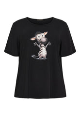 NO. 1 BY OX T-shirt med print T-shirts Sort