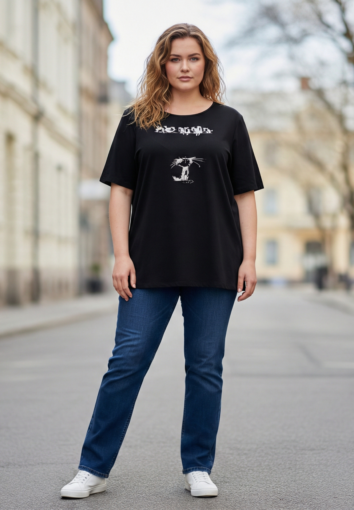 NO. 1 BY OX T-shirt med print T-shirts Sort