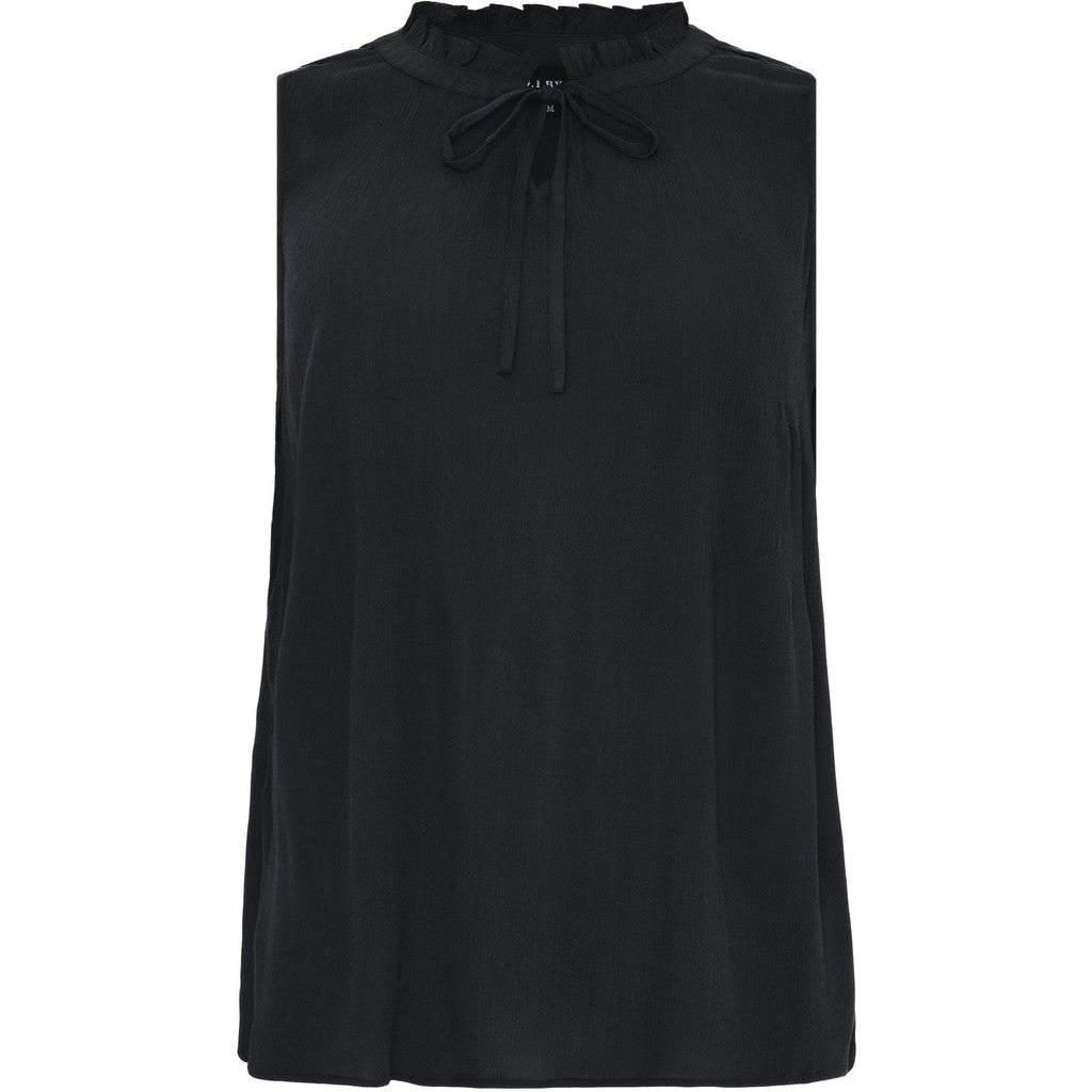 NO. 1 BY OX Top med bindebånd Tops Sort