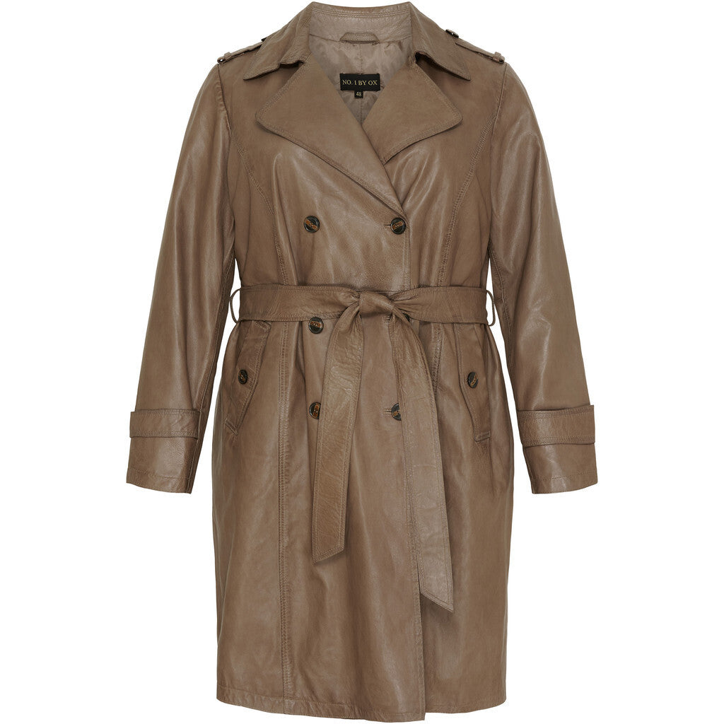 NO. 1 BY OX Trench Coat Kappor Brun