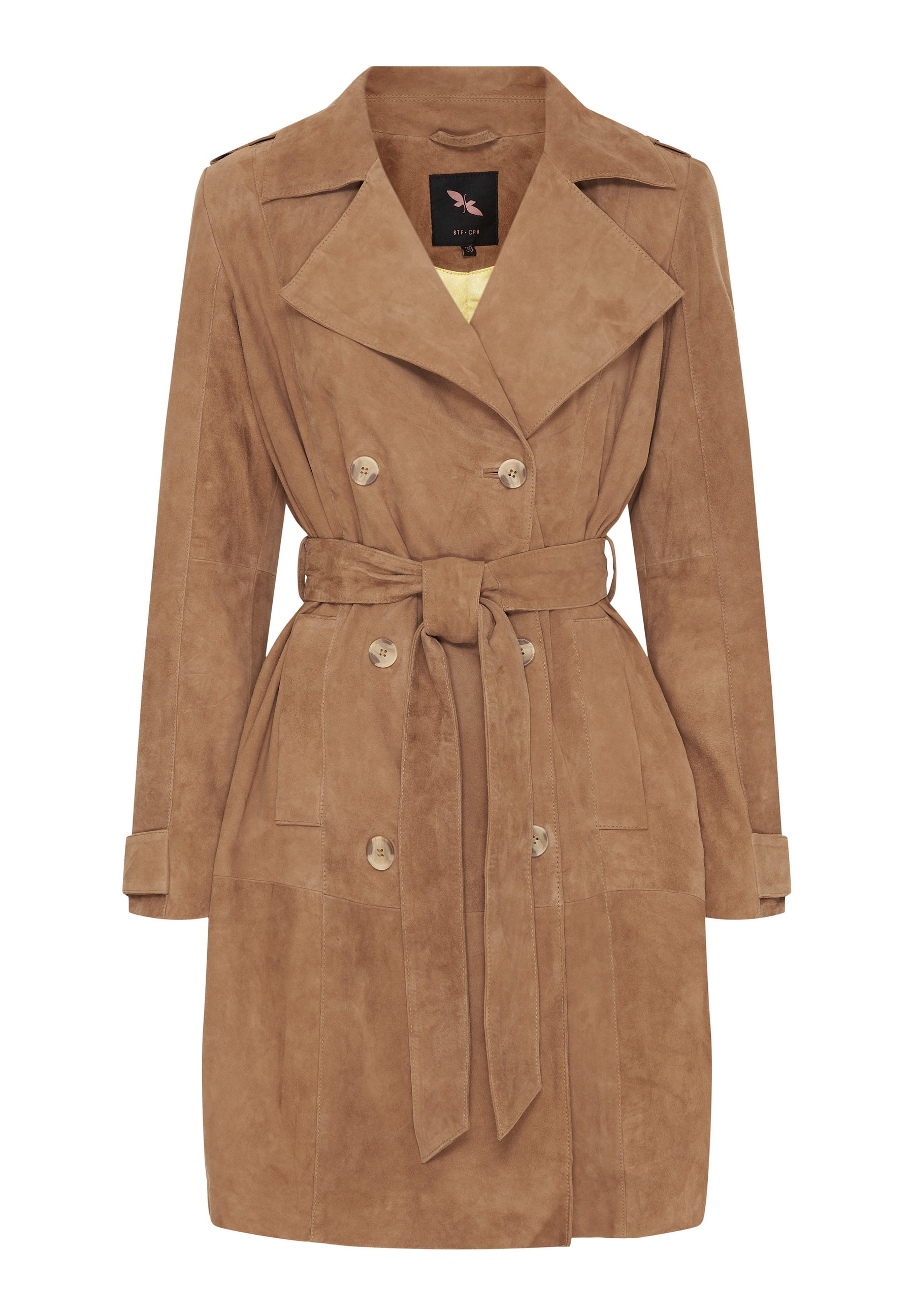 BTFCPH Trenchcoat i ruskind Frakker Beige