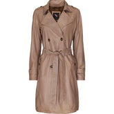 BTFCPH Trenchcoat i læder Jakker Beige