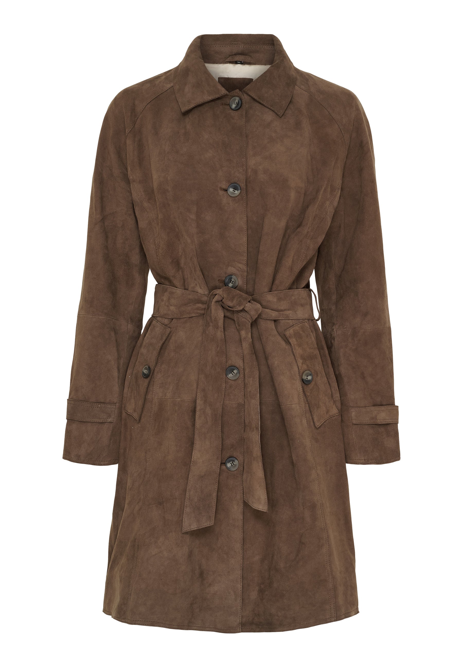 NOTYZ Trenchcoat i ruskind Frakker Brun