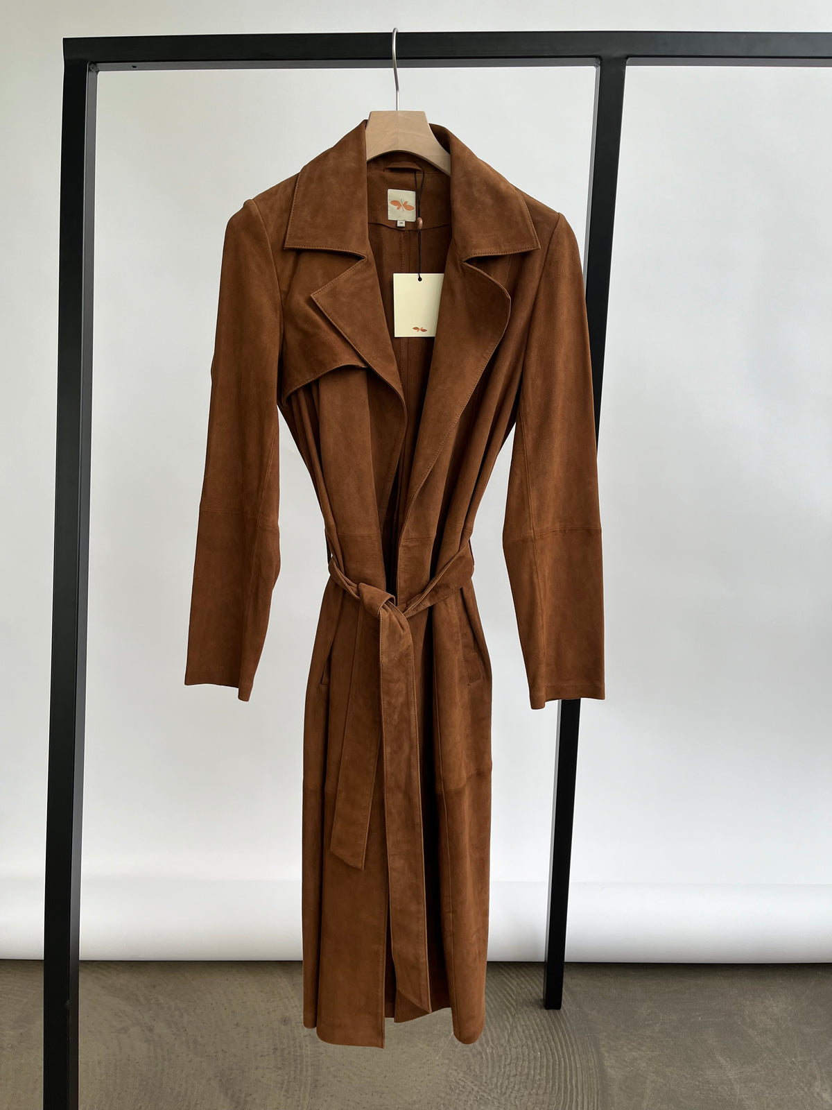 Stocklots Trenchcoat i ruskind fra BTFCPH Frakker Beige