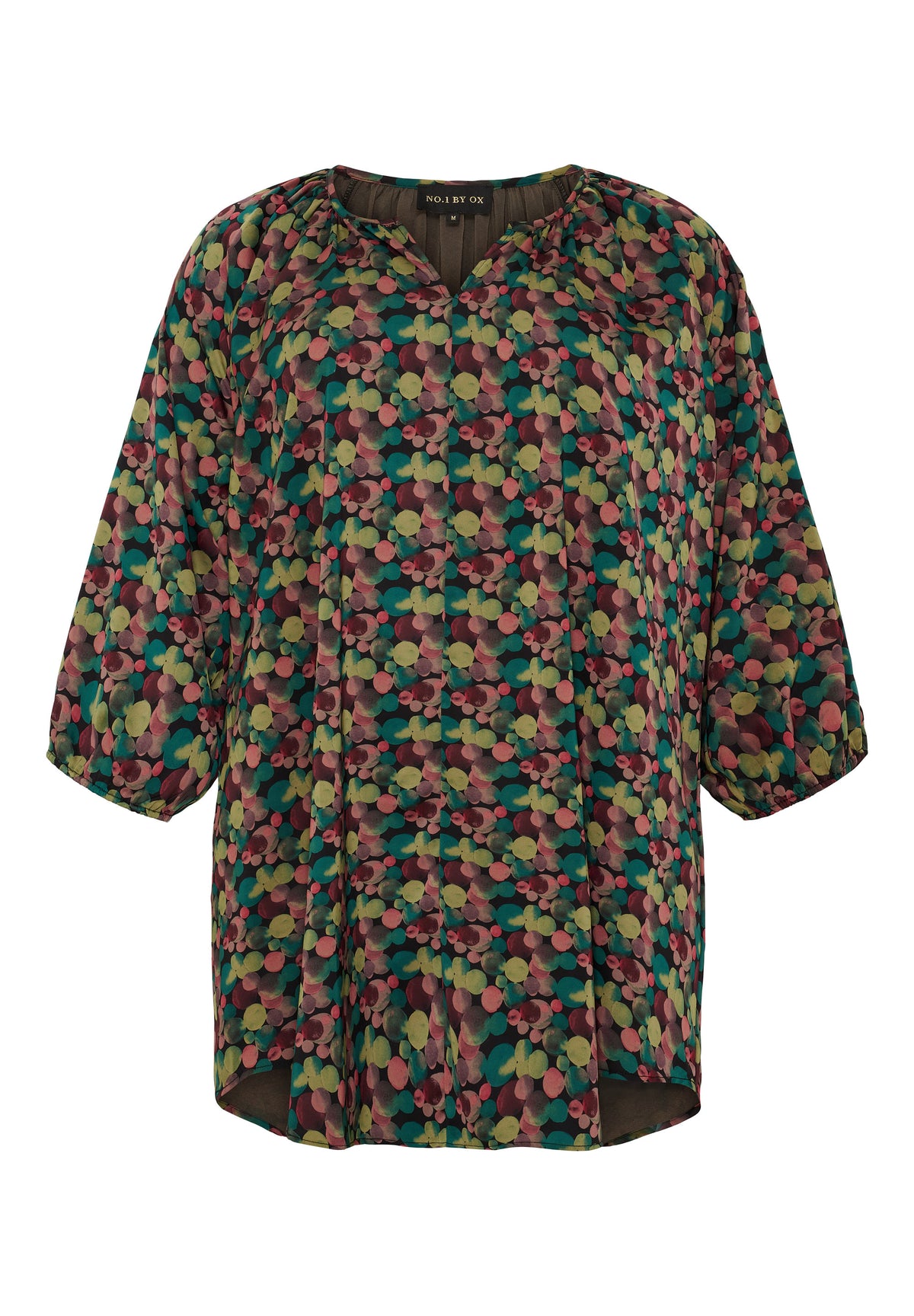 NO. 1 BY OX Tunika kjole Kjoler Black w multicoloured bubbles