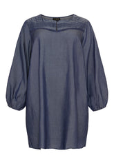 NO. 1 BY OX Tunika med broderi Tunika Blå