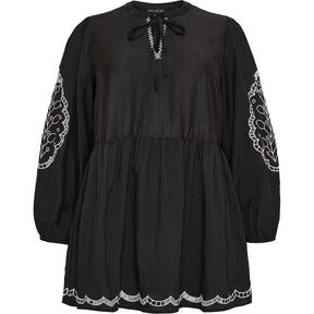 NO. 1 BY OX Tunika med broderi Tunika Sort