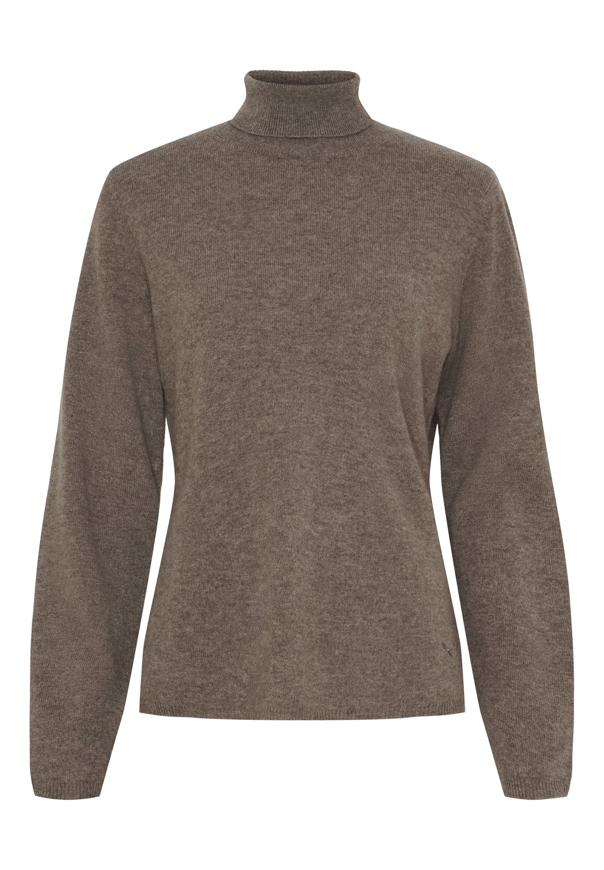BTFCPH Turtleneck i cashmere blanding Pullovers Ash Brown Melange