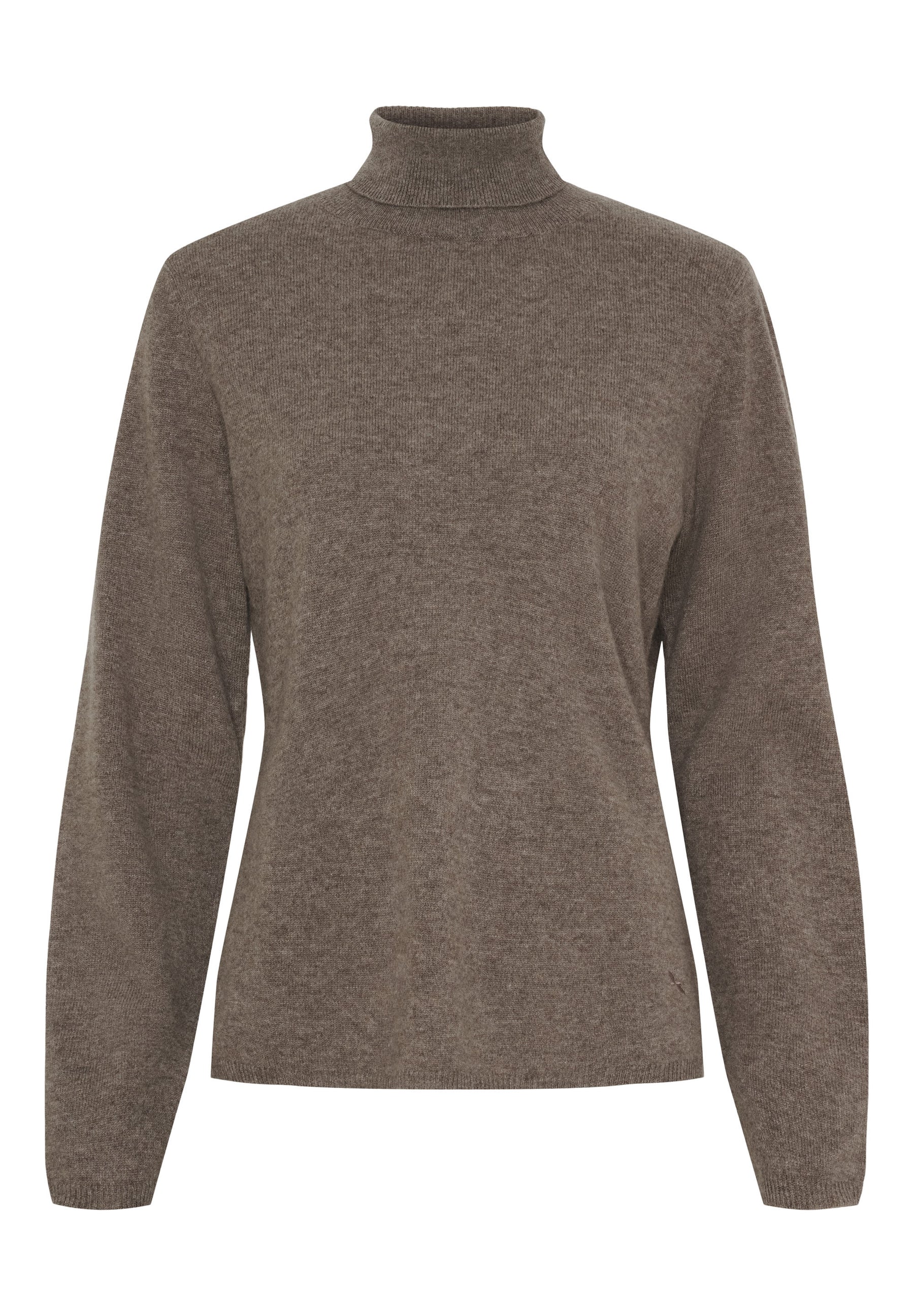 BTFCPH Turtleneck i cashmere blanding Pullovers Ash Brown Melange