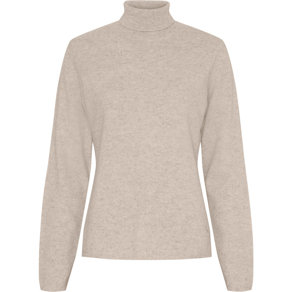 BTFCPH Turtleneck i cashmere blanding Pullovers Sand Melange