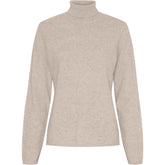 BTFCPH Turtleneck i cashmere blanding Pullovers Sand Melange